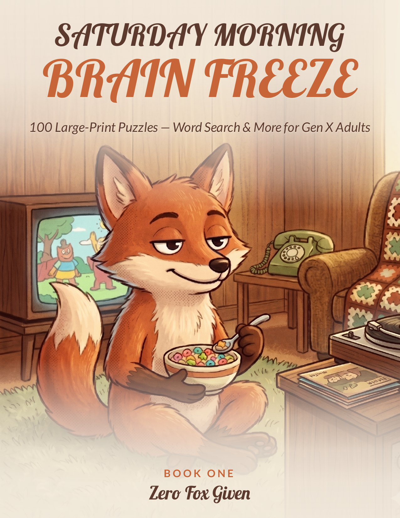 Saturday Morning Brain Freeze, Book One: The Early 80s — front cover